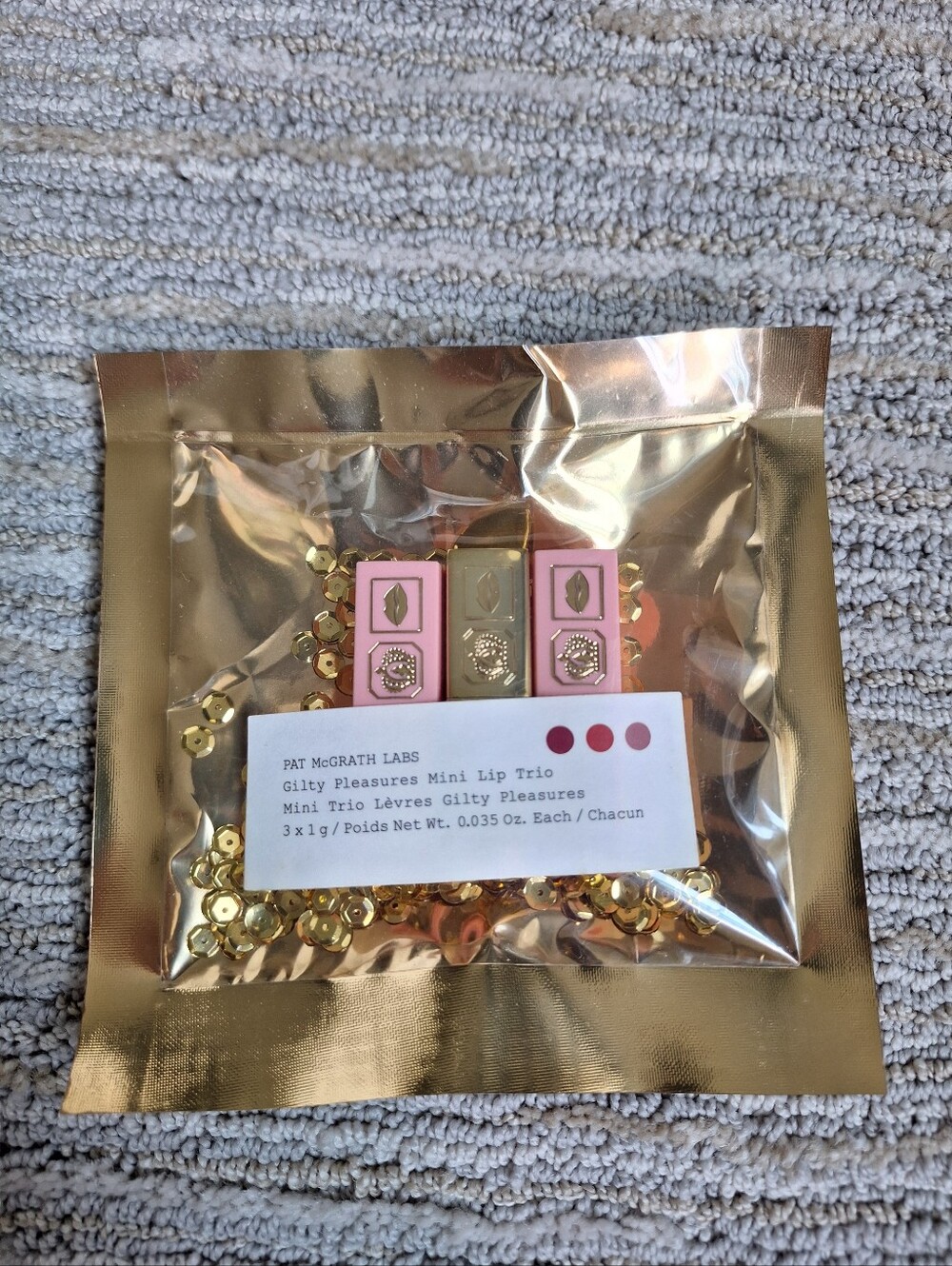 Pat McGrath Labs Gilty Pleasures Mini Lip Trio Mattetrance Lipstick New Sealed